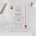 The Monogram Playing Card Wedding Collection Acrylic Invitations<br><div class="desc">Celebrate in style with these elegant and very trendy acrylic wedding invitations. This design is easy to personalise with your special event wording and your guests will be thrilled when they receive these fabulous invites. Matching wedding items can be found in the collection.</div>