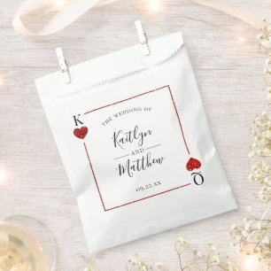 The Monogram Playing Card Wedding Collection Favour Bag