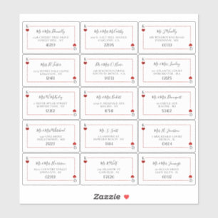 The Monogram Playing Card Wedding Collection Label