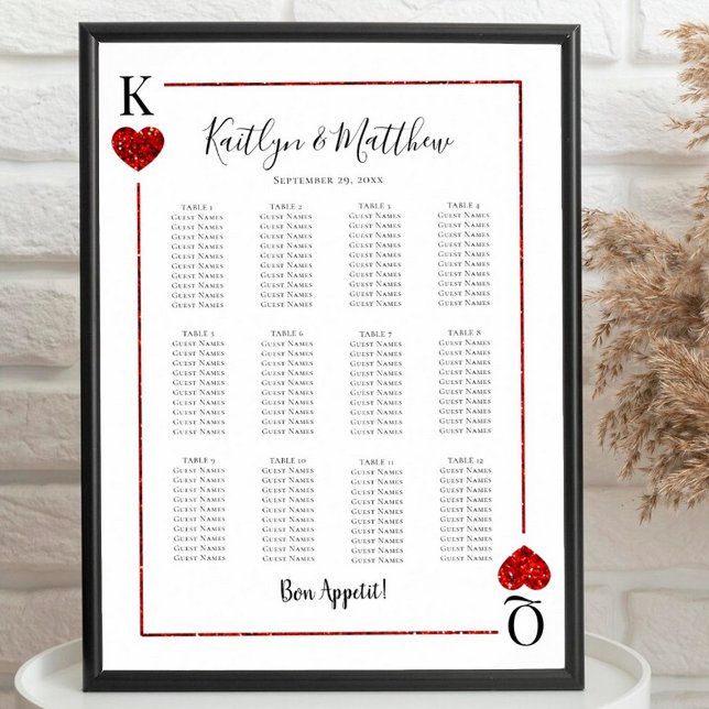The Monogram Playing Card Wedding Collection Poster (Creator Uploaded)