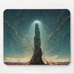 The Monolith 2 Fantasy Sci-Fi Art Mouse Pad