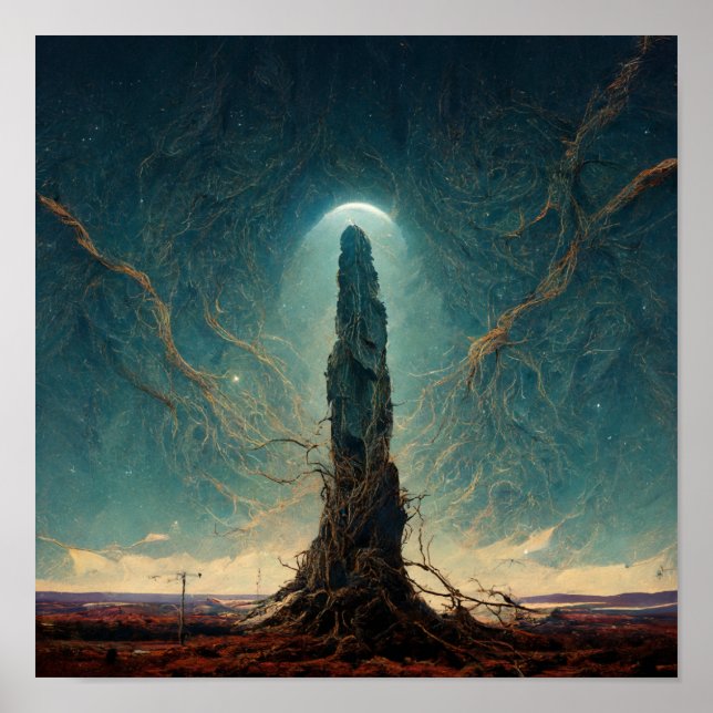 The Monolith 2 Fantasy Sci-Fi Art Poster (Front)