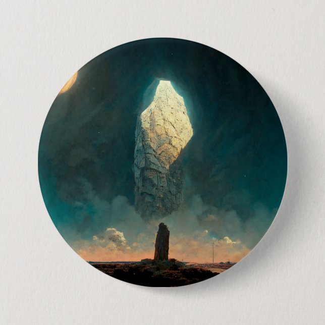 The Monolith 3 Fantasy Sci-Fi 7.5 Cm Round Badge (Front)