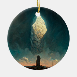 The Monolith 3 Fantasy Sci-Fi Ceramic Ornament