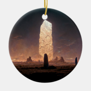 The Monolith 4 Fantasy Sci-Fi Ceramic Ornament