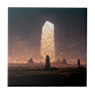 The Monolith 4 Fantasy Sci-Fi Ceramic Tile