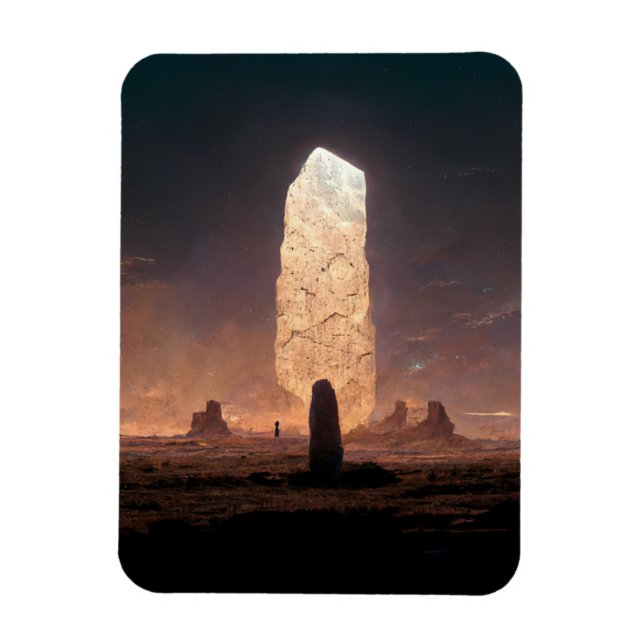 The Monolith 4 Fantasy Sci-Fi Magnet (Vertical)