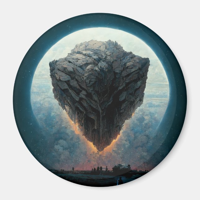 The Monolith Fantasy Sci-Fi Art Magnet (Front)