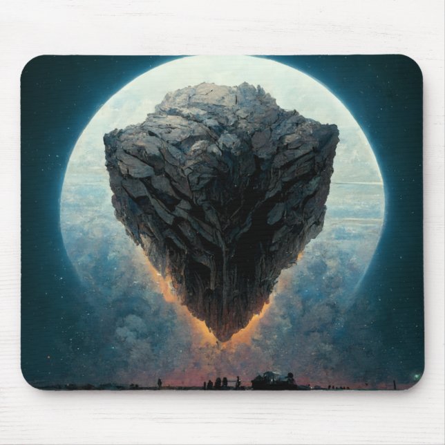 The Monolith Fantasy Sci-Fi Art Mouse Pad (Front)