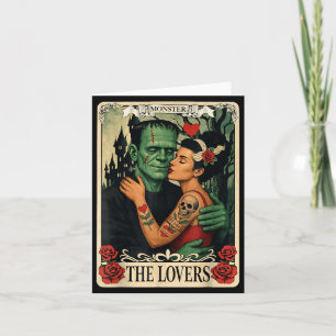 The Monster and Bride The Lovers Tarot Card
