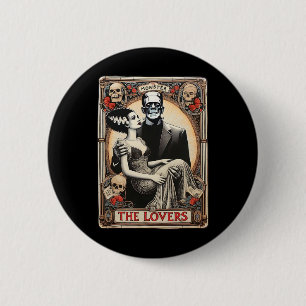 The Monster Frankenstein And Bride The Lovers Taro 6 Cm Round Badge