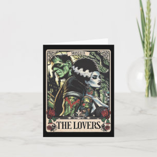 The Monster Frankenstein And Bride The Lovers Taro Card