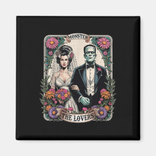 The Monster Frankenstein And Bride The Lovers Taro Magnet
