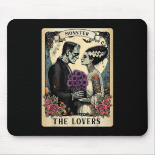 The Monster Frankenstein And Bride The Lovers Taro Mouse Pad