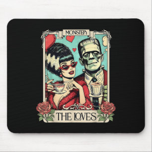 The Monster Frankenstein And Bride The Lovers Taro Mouse Pad
