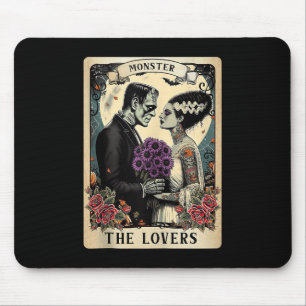 The Monster Frankenstein And Bride The Lovers Taro Mouse Pad