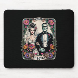 The Monster Frankenstein And Bride The Lovers Taro Mouse Pad