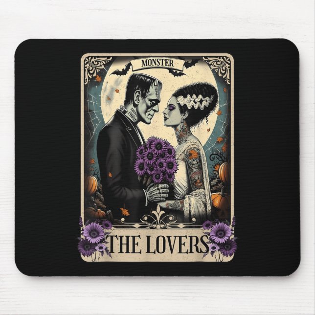 The Monster Frankenstein And Bride The Lovers Taro Mouse Pad (Front)