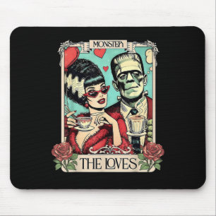 The Monster Frankenstein And Bride The Lovers Taro Mouse Pad