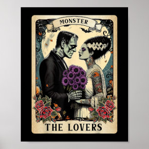 The Monster Frankenstein And Bride The Lovers Taro Poster