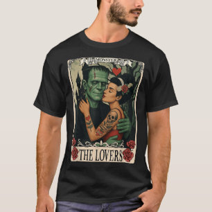 The Monster Frankenstein And Bride The Lovers Taro T-Shirt