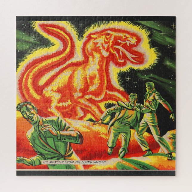 The Monster From the Flying Saucer Jigsaw Puzzle (Vertical)