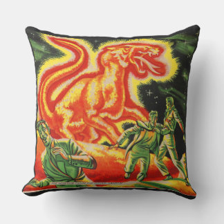 The Monster From the Flying Saucer print Cushion