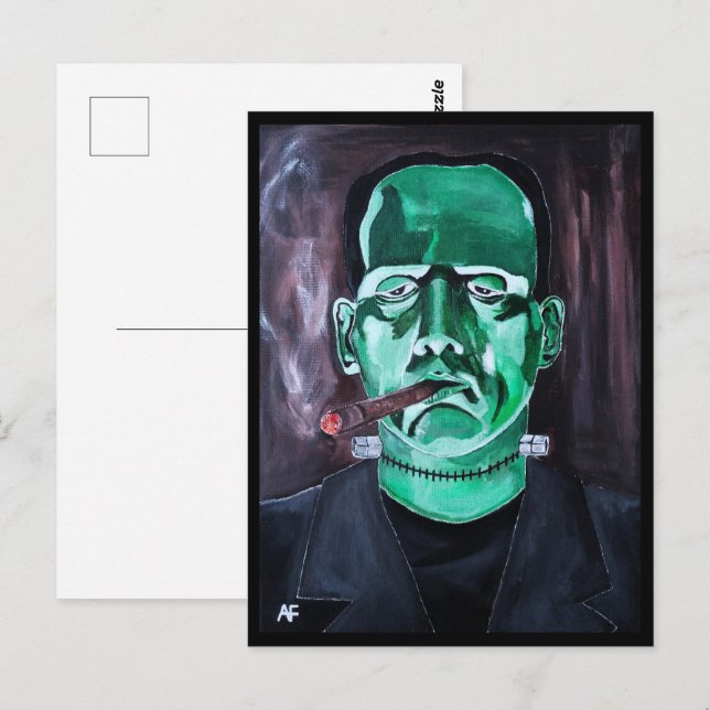 The Monster Painting by Alfred Fox Collectible Postcard (Front/Back)