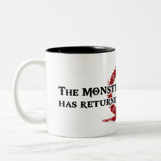 The Monster You Created - Kratos Two-Tone Coffee Mug