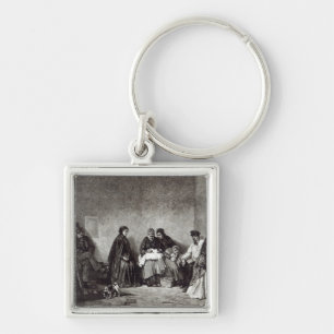 The Mont de Piete, from 'Leisure Hour', 1891 Key Ring
