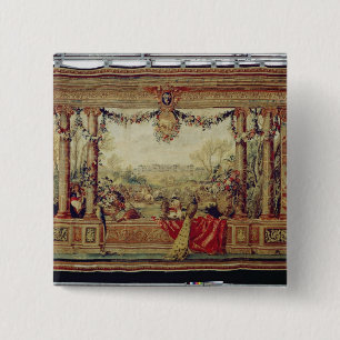 The Month of April/ Chateau of Versailles 15 Cm Square Badge