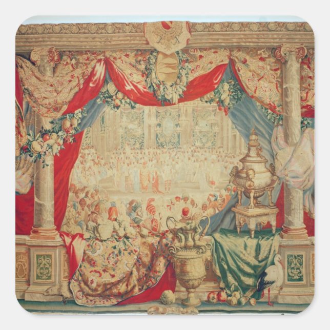 The Month of February Square Sticker (Front)