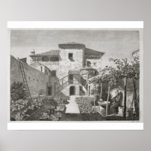The Monument of Lysicrates in the garden of the Ca Poster