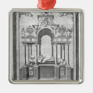 The Monument of Queen Elizabeth Metal Tree Decoration