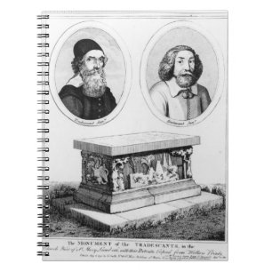 The Monument of the Tradescants in the Church Yard Notebook
