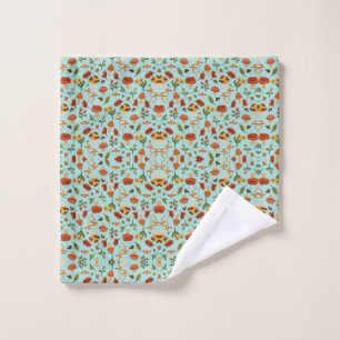 The mood is vibrant and cheerful. wash cloth