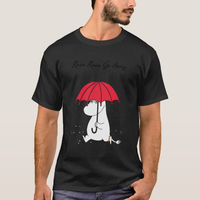 The Moomins Rain Rain Go Away T-Shirt (Front)