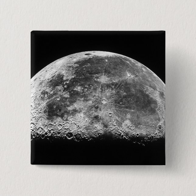 The Moon 2 15 Cm Square Badge (Front)