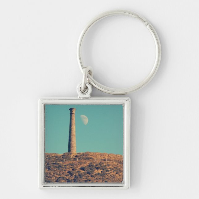 The Moon and a Tower: Aberystwyth Key Ring (Front)