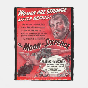 The Moon and Sixpence Fleece Blanket