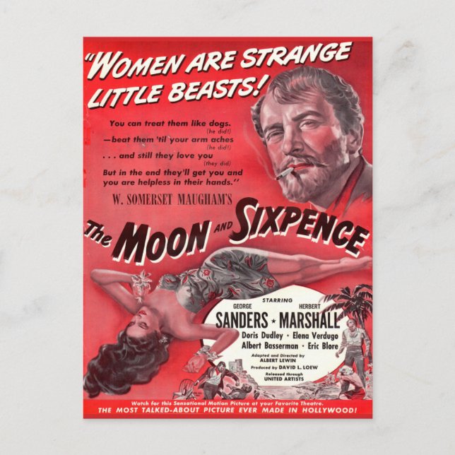 The Moon and Sixpence Postcard (Front)