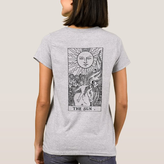 The Moon and Sun Tarot Card Shirt (Back)