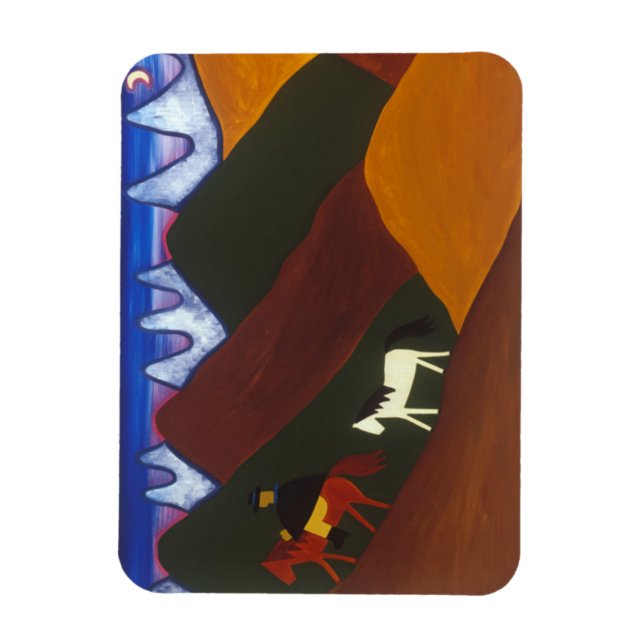 The Moon and the Puma Saying Goodbye to the Magnet (Vertical)