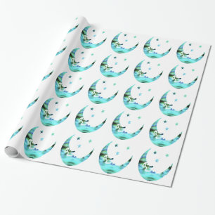 The Moon and the Stars Wrapping Paper