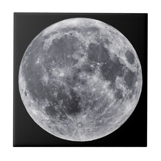 The Moon Ceramic Tile (Front)
