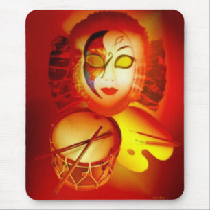 The Moon Drummer Mousepad