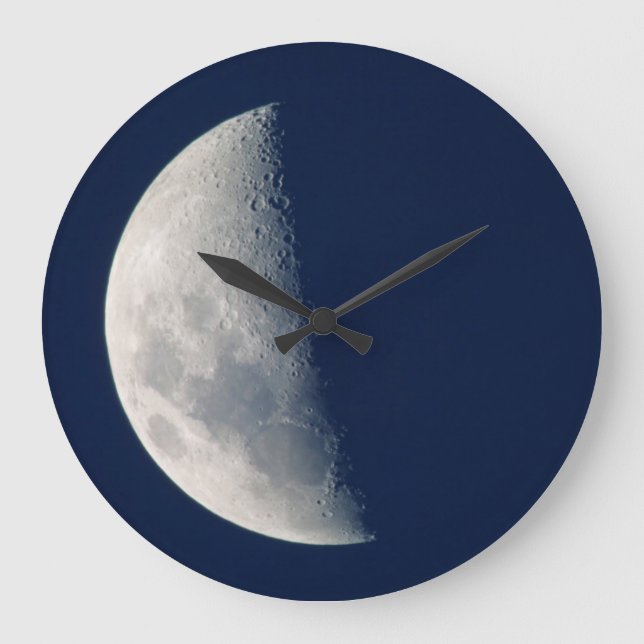 The Moon From Howick, Kwazulu-Natal Large Clock (Front)