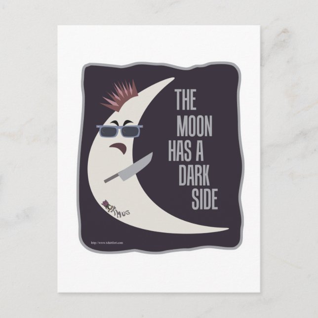 The Moon Has A Dark Side Postcard (Front)