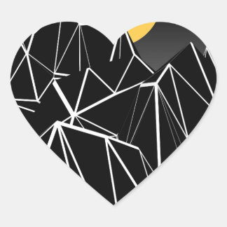 The Moon Heart Sticker