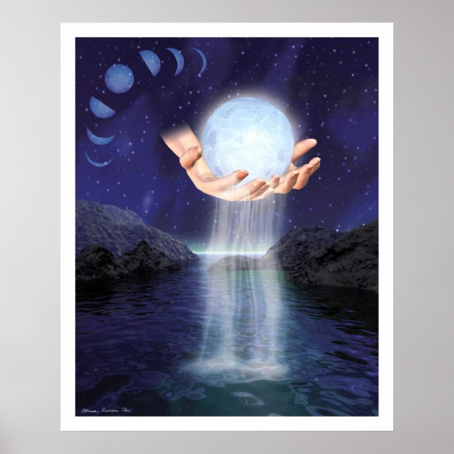 The Moon in  Her Hands Poster (Front)